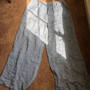 NWT Women’s wide leg 100% linen pants